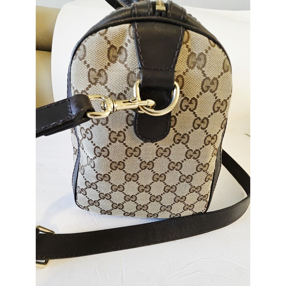 Authentic Gucci Medium Canvas GG Crossbody Bag - Picture 9 of 16